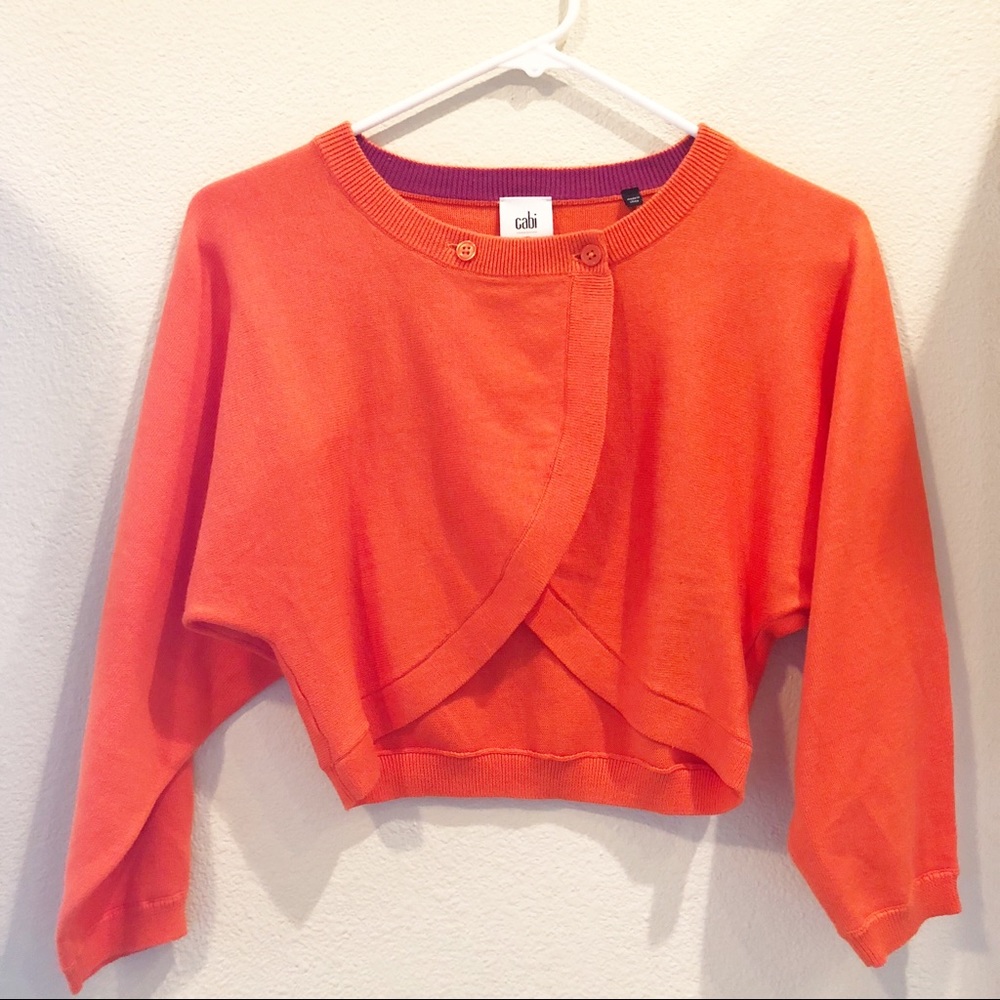 Cabi orange cardigan